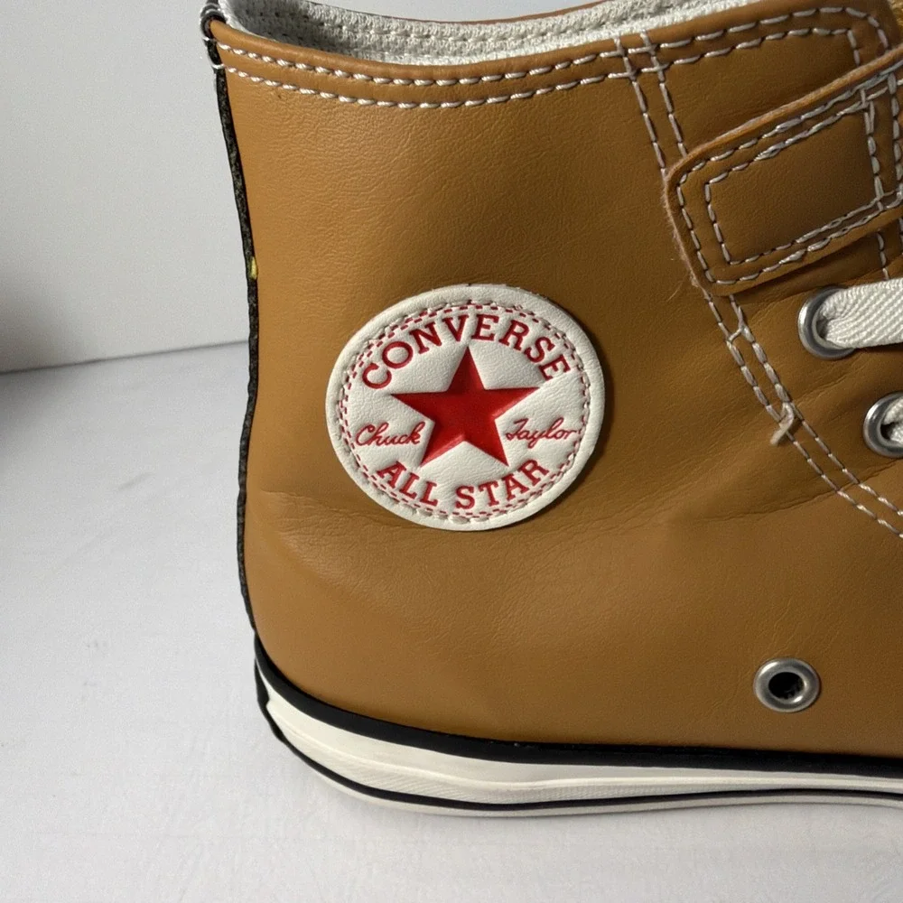 Size 3 Youth - Converse Chuck Taylor All Star High Honey Faux Leather Shoe